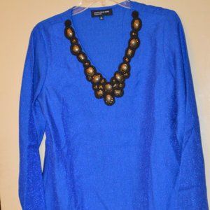 Royal blue Jones New York blue blouse - Medium